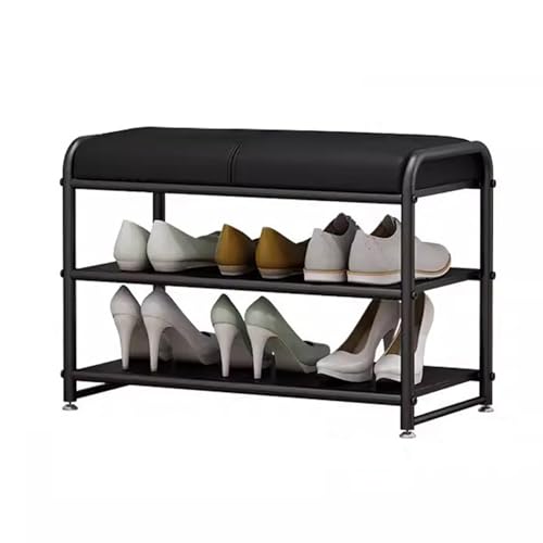 Banc à chaussures compact pour optimiser l'espace et ranger l'entrée facilement - 2