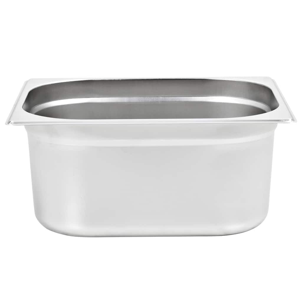 Gastronormbehälter 2 Stk. GN 1/2 150 mm Edelstahl Stapelbar
