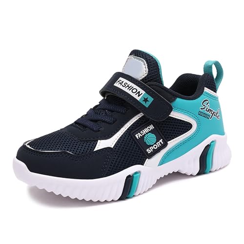 Boys Sneakers Breathable Mesh Upper Lightweight Soft Sole for School Casual Wear and Everyday Activities