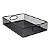 Desk Drawer Organizers Tray Metal Meshes Desktop Storage Tray Office File Organizers with Handle Portable Storage Basket