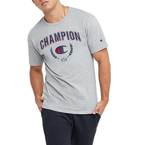 T-shirt pour homme Champion Oxford gris arqué en taille S