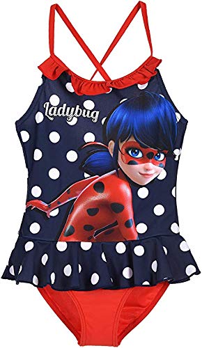 Miraculous Ladybug - Bañador para Mujer, Color Azul Azul Ocuro 4 años
