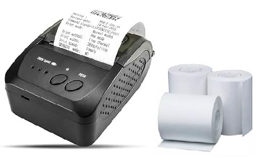 Replacement Receipt Paper Rolls for Netum Scan Bluetooth Printer, 20 Rolls, BPA Free