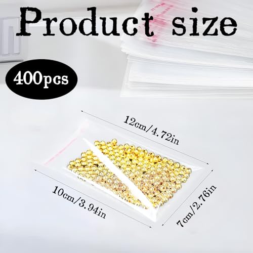 400 Stück Cellophantüten 7x10cm,Selbstklebend Plastiktüten Klein,Cellophantüten Klein,Zellophantüten Klein,Transparenter OPP-Beutel Klein,für Kekse,Süßigkeiten,Nüsse,Schmuck