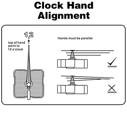 Image of Ajanta Mfg. Quartz Battery Operated Plastic Ticking Movement Machine with Antique Needle Hands for Wall Clock (55 x 55 x 16mm, Black)