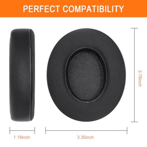 GVOEARS Almohadillas para orejas para Beats Studio 3/2 con gel refrigerante, reemplazo | Cubierta de almohadillas para auriculares Beats B0500 B0501 Over-Ear espuma viscoelástica - Negro miniatura 5