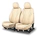 CAAP Driven Touring Series Leatherette Front Row Set Seat Covers Universal for Cars Trucks SUV, Beige, CA-SC-Touring-F-BE