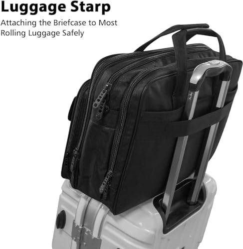 Laptoptasche 17 Zoll Taygeer – Erweiterbare Aktentasche für Herren