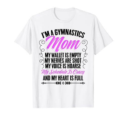 I'm A Gymnastics Mom Aerobic Gymnast Mother's Day T-Shirt