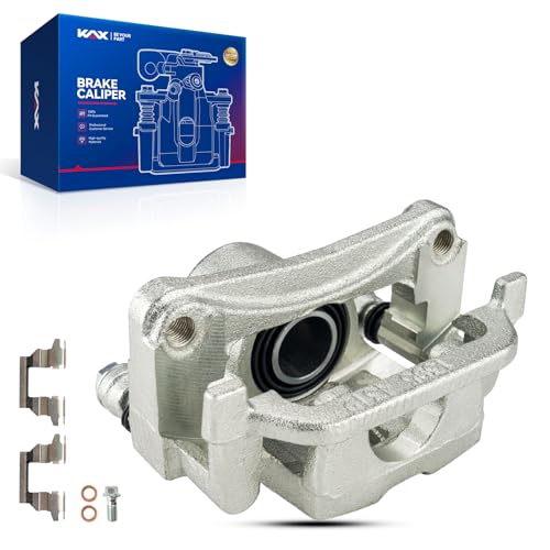 Image of KAX Disc Brake Caliper Assembly for INFINITI G35 2005-2008, G37 2009-2010, M35 2006-2009, Nissan 350Z 2006-2009, M45 2006-2009, 370Z 2009, Rear Right Passenger Side