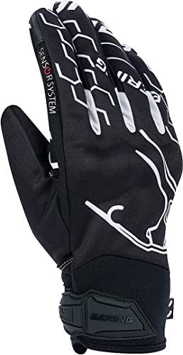 BERING Walshe Motorradhandschuhe (Black/White,8 (S))