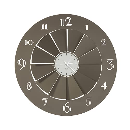 Arti & Mestieri Turbina - Reloj de pared de diseño 100% fabricado en Italia, de hierro, diámetro 50 cm (bronce) Cover