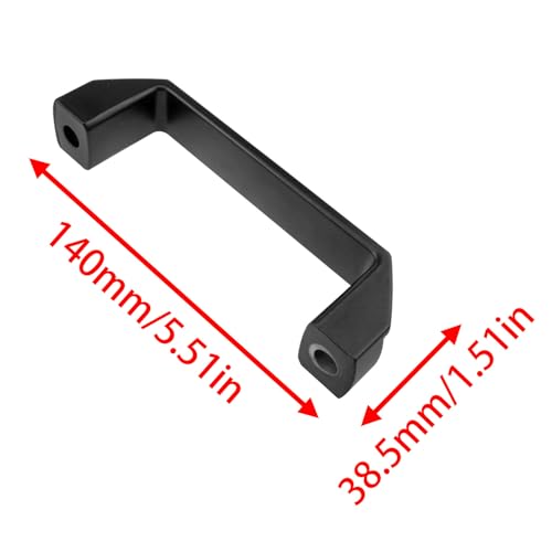 Image of Black Aluminum Alloy Handle Aluminum Handle Rectangular Industrial Handle for 30 Series Aluminum Extruded Profile Accessories 120mm 2PCS