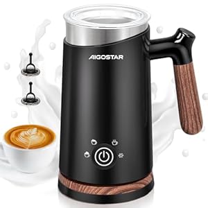 Aigostar Milky 4-in-1 Elektrischer Milchaufschäumer 300ml