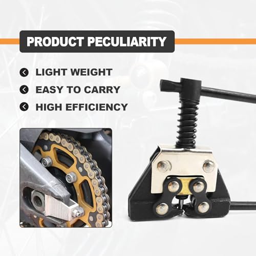 Image of Roller Chain Breaker Detacher Tool Fit for #25#35#41#40#50#60 415H, 428H, 520, 530 Roller Chain Motorcycle Bicycle Go Kart ATV Chains Replacement, Breaker /Cutter