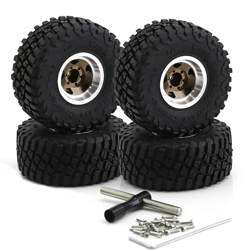 Pneus de rechange haute précision hexagone 6mm pour châssis premium TRAX44M et FCX24 - 3