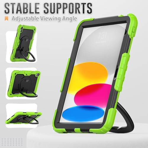 Coque iPad 11 2025 A16 antichoc étui de protection écran poignée rotative