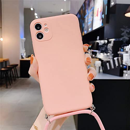 Coque silicone liquide iPhone 13 Pro Max finition soft touch rose