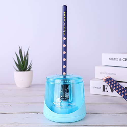 Ladybee7Les Aa Battery Power Electric Pencil Sharpener, Portable &Automatic Sharpening For Wooden Pencil, A Replacement Blade Contained, Pencils And Battery Not Included #TOP1
