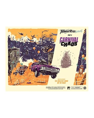 Image of Restoration Games Thunder Road Vendetta Part 5 Carnival of Chaos - Strategy Board Game for Adults - Demolition Derby Racing Game Expansion - 2-5 Players - 30-75 Min Playtime - Ages 10+