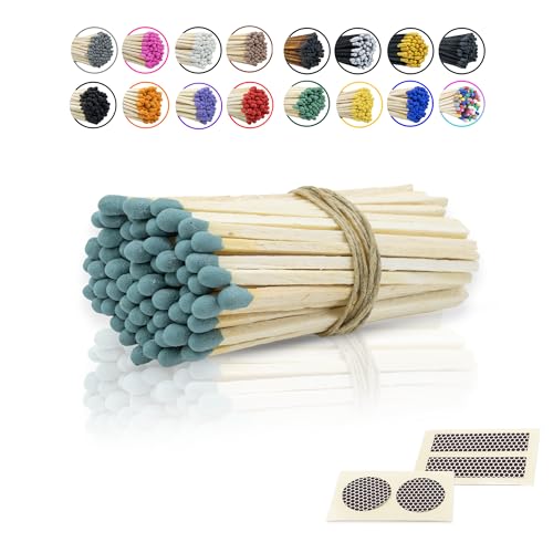 434 inch long wooden refill matchsticks with strike stickers - safety matches wholesale bulk loose by chandler studio 50 pieces dark green
