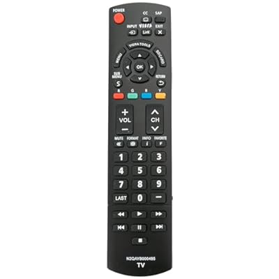 N2QAYB000485 Replace Remote Control fit for Panasonic 32" ~ 85" LED LCD Plasma Viera TV TC-42LD24 TC-42LS24 TC-42PS14 TC-54PS14 TH-32LRU5 TH-42LRU50 TH-55LRU50 tc-p50s30 N2QAYB000321 N2QAYB000570