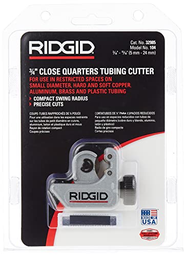 Image of RIDGID 2-in-1 Close Quarters 1 /4 inch to 1-1 /8 inch Metal Tubing Cutter Bundle with 3 /16 inch to 15 /16 inch Tube Cutter