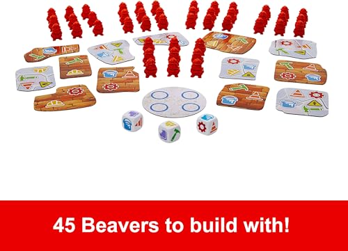 Juego de mesa Beaver Building Fun de Mattel miniatura 3