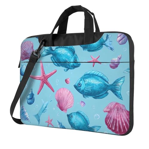Bolso para portátil 14 pulgadas impermeable con asa y correa miniatura 1