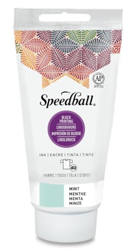 Speedball Water-Soluble Block Printing Ink, 2.5-Ounce Tube, Mint