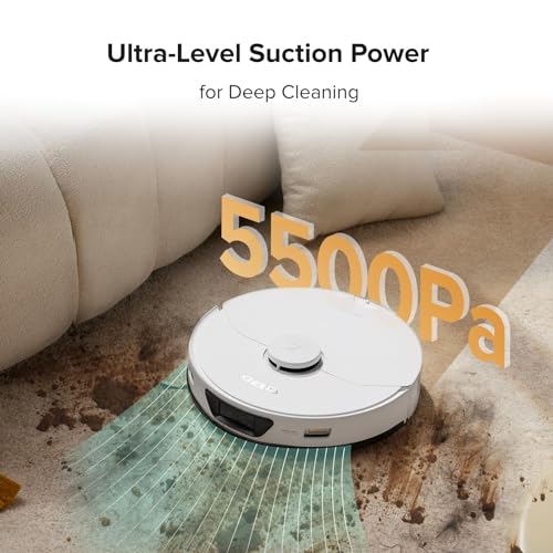 Image of roborock S7 Max Ultra Robot Vacuum and Mop Combo, Auto Mop Drying, Auto Mop Washing, Self-Emptying, Self-Refilling, 5500Pa Suction, Reactive Tech Obstacle Avoidance, White (Renewed)