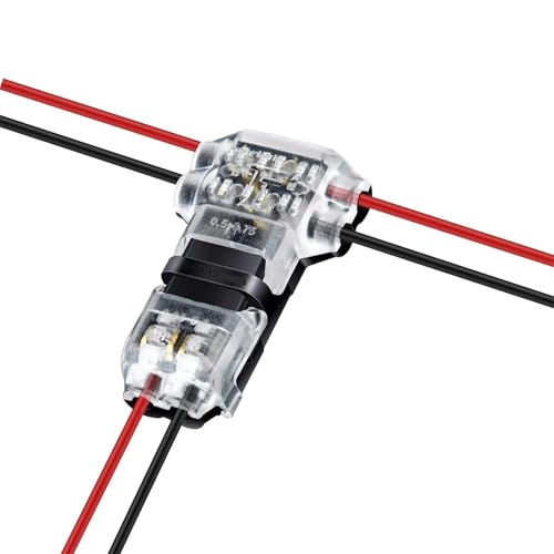 Connecteurs de fils basse tension 2 broches sans dénudage pour dérivation en T