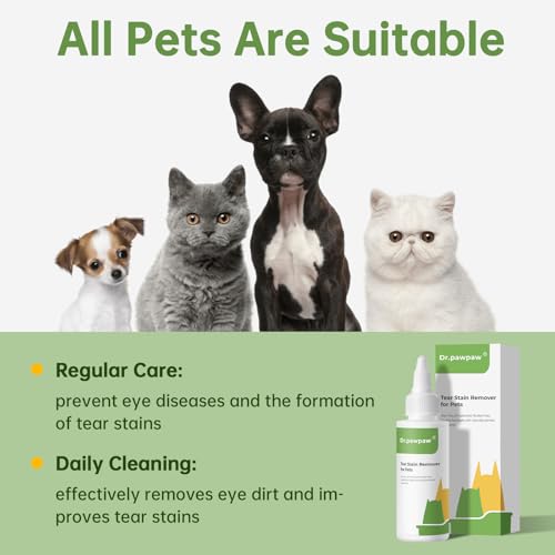 Ancopaws Tear Stain Remover For Dog & Cat - Pet Eye Drops For Infection And Pink Eye thumb #5