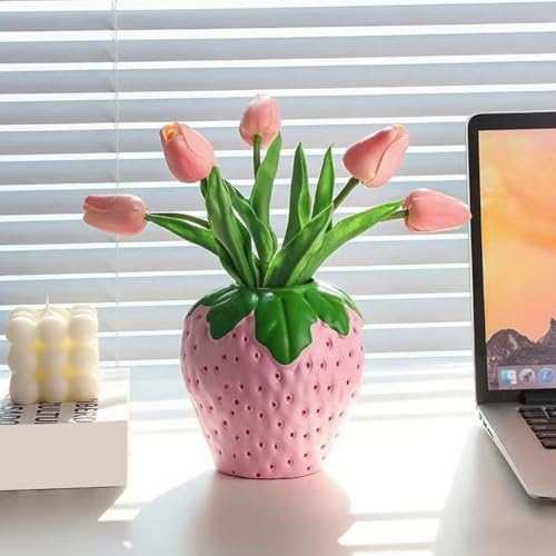 Pot de fleurs en forme de fraise, le cadeau idéal pour la maison - 6