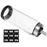 SUPVOX Botella Dispensadora de Aceite de Oliva 300 Ml de Acero Inoxidable y Vidrio, Vinagrera para Condimentos Líquidos, Dosificador Preciso para Cocina y Hogar