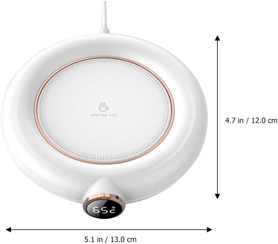 Luxshiny Coffee Mug Warmer for Desk: with 3 Temperature Settings Beverage Thermostatic Warmer for Tea, Milk, Coffee