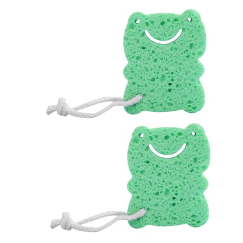 IWOWHERO 2stücke Duschschwämme Schrubberschwämme Badebälle Badezubehör Für Zarte Empfindliche Haut Hautfreundlich Strahlend Gesund Baden