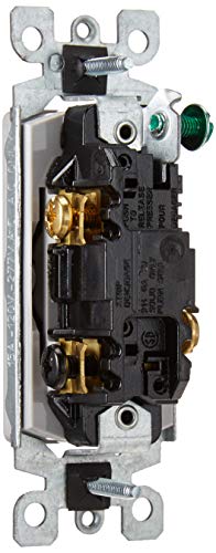 Leviton 5603-2Gy 15 Amp, 120/277 Volt, Decora Rocker 3-Way Ac Quiet Switch, Residential Grade, Grounding, Gray #TOP2