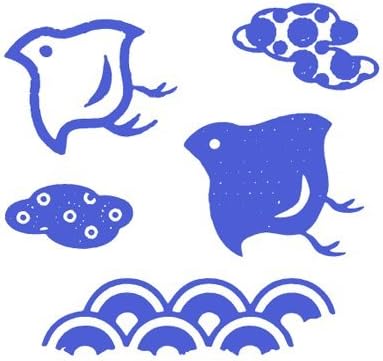 Amazon 手軽に和柄すたんぷ和柄クリアスタンプシリーズ千鳥 スタンプ 文房具 オフィス用品