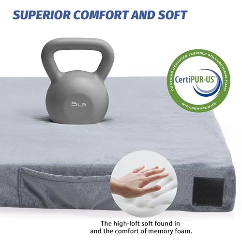 Image of CYMULA Memory Foam Camping Mattress Pad, Sleeping Mat, Portable Roll Up Mattress for Adults, Camping Bed Pads for Sleepover, Car Bed with Travel Bag