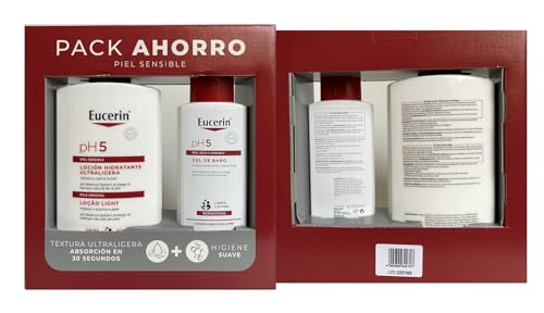 Eucerin Locion Hidratante UltraLigera 1000ml + Eucerin Gel 200ml Gratis.- (PACK 2 UN.)