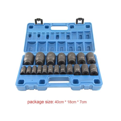 Coffret de douilles 1/2 acier robuste 19 pièces compact - 8