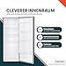 homeX Kühlschrank ohne Gefrierfach groß, freistehender Vollraumkühlschrank - 242 Liter, leiser Standkühlschrank, großer XXL Fridge, Getränkekühlschrank, 5 Ablagen, LED-Beleuchtung, 143 cm hoch, silber