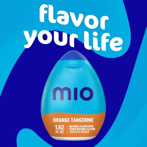 Mio Vitamins Liquid Water Enhancer, Orange Tangerine, 1.62 OZ, 4-Pack