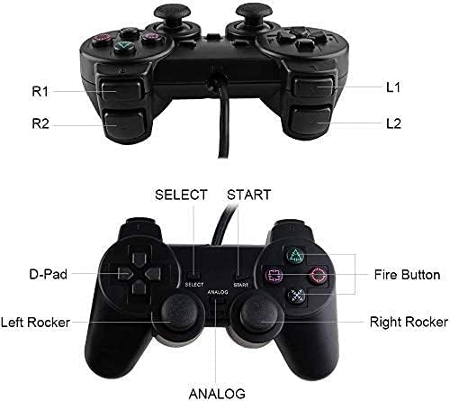 Image of A.K.TRADERS Ps-2 Wired Dualshock Remote Controller For Playstation-2 Generic - Random Color