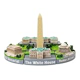 City-Souvenirs Washington DC Landmark Statue Skyline 6 Inches Capitol White House Washington Monument Lincoln...