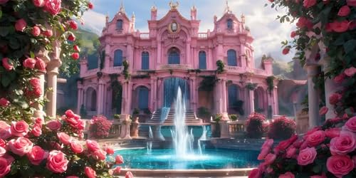 Large Diamond Painting 200x100cm Diamond Art Painting Castle Diamond Painting Kit, DIY Rose Diamond Art Kits Adults, Full Drill Diamond Crystal Rhinestone Arts and Crafts Painting, Room Decor ZX-73 - Image 3