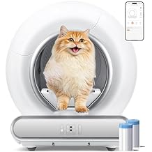 Self Cleaning Cat Litter Box, Automatic Litter Box w/Liner, Sensor Protection for Multi Cat