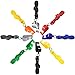 FineGood 7 Pack Plastic Coaches Referee Whistles with Lanyards, 1 Pcs Stainless Steel Metal, Colorful Whistles for Football Sports Lifeguards Survival Emergency Training - Multi-Color