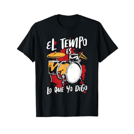 Drummer Música Baterista El Tempo Es Lo Que Yo Digo Batería Camiseta